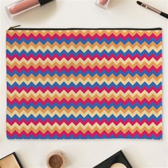 Zigzag Pattern Seamless Zig Zag Background Color Cosmetic Bag (xxxl) by BangZart