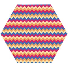 Zigzag Pattern Seamless Zig Zag Background Color Wooden Puzzle Hexagon by BangZart