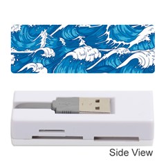 Storm Waves Seamless Pattern Raging Ocean Water Sea Wave Vintage Japanese Storms Print Illustration Memory Card Reader (stick) by BangZart