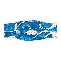 Storm Waves Seamless Pattern Raging Ocean Water Sea Wave Vintage Japanese Storms Print Illustration Stretchable Headband by BangZart