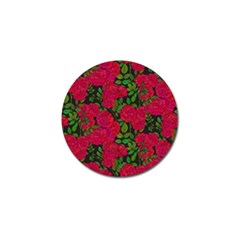 Seamless Pattern With Colorful Bush Roses Golf Ball Marker by BangZart