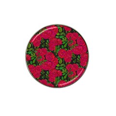 Seamless Pattern With Colorful Bush Roses Hat Clip Ball Marker (10 Pack) by BangZart