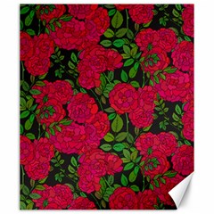 Seamless Pattern With Colorful Bush Roses Canvas 20  X 24  by BangZart