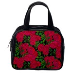 Seamless pattern with colorful bush roses Classic Handbag (One Side) Front