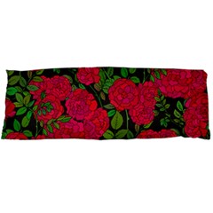 Seamless Pattern With Colorful Bush Roses Body Pillow Case Dakimakura (two Sides)