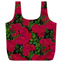 Seamless Pattern With Colorful Bush Roses Full Print Recycle Bag (xl) by BangZart