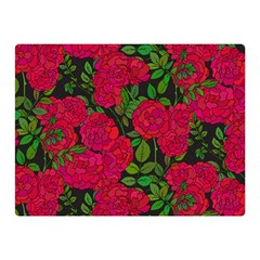 Seamless Pattern With Colorful Bush Roses Double Sided Flano Blanket (mini)  by BangZart