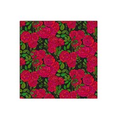 Seamless Pattern With Colorful Bush Roses Satin Bandana Scarf by BangZart