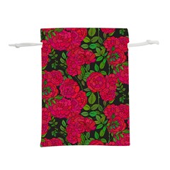 Seamless Pattern With Colorful Bush Roses Lightweight Drawstring Pouch (s) by BangZart