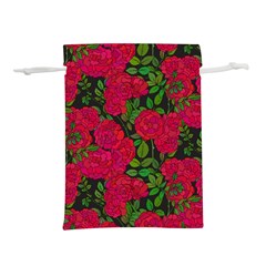 Seamless Pattern With Colorful Bush Roses Lightweight Drawstring Pouch (l) by BangZart