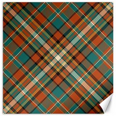 Tartan Scotland Seamless Plaid Pattern Vector Retro Background Fabric Vintage Check Color Square Canvas 16  X 16 