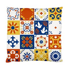 Mexican Talavera Pattern Ceramic Tiles With Flower Leaves Bird Ornaments Traditional Majolica Style Standard Cushion Case (one Side) by BangZart