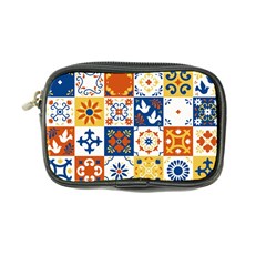 Mexican Talavera Pattern Ceramic Tiles With Flower Leaves Bird Ornaments Traditional Majolica Style Coin Purse by BangZart