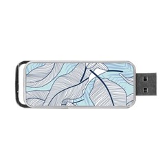 Tropical Flower Seamless Pattern Portable Usb Flash (two Sides) by BangZart