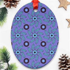 Floral Seamless Pattern Ornament (oval) by BangZart