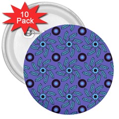 Floral Seamless Pattern 3  Buttons (10 Pack)  by BangZart