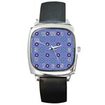 Floral seamless pattern Square Metal Watch Front