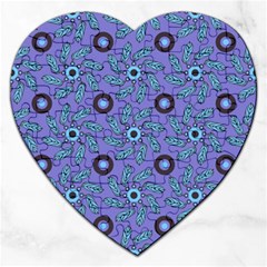 Floral Seamless Pattern Jigsaw Puzzle (heart)