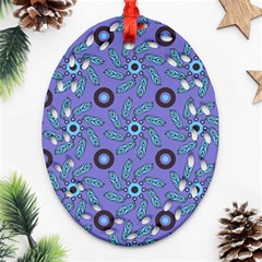 Floral Seamless Pattern Ornament (oval Filigree)