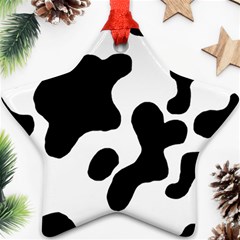 Cow Pattern Ornament (star) by BangZart