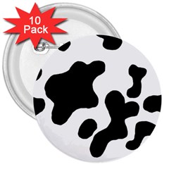 Cow Pattern 3  Buttons (10 Pack)  by BangZart