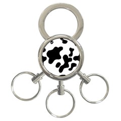 Cow Pattern 3-ring Key Chain