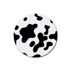 Cow Pattern Rubber Coaster (round)  by BangZart