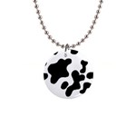 Cow Pattern 1  Button Necklace Front