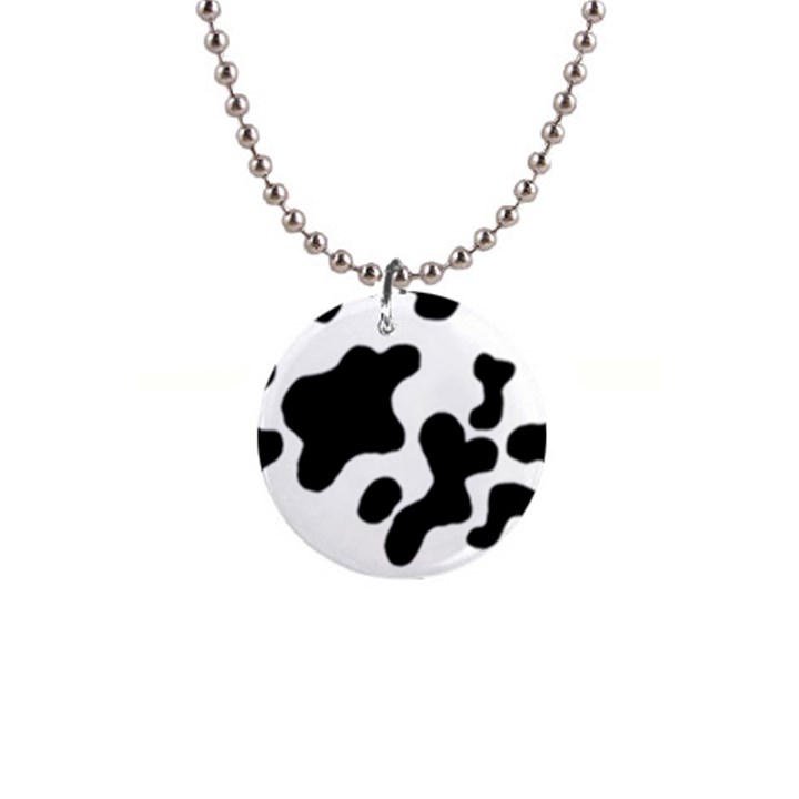 Cow Pattern 1  Button Necklace