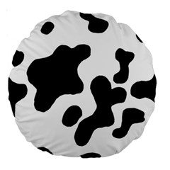 Cow Pattern Large 18  Premium Round Cushions