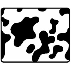 Cow Pattern Double Sided Fleece Blanket (medium)  by BangZart