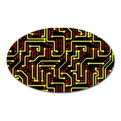 Rby-163 1 Oval Magnet by ArtworkByPatrick