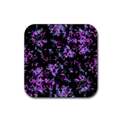 Abstract Intricate Texture Print Rubber Coaster (square) 