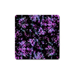 Abstract Intricate Texture Print Square Magnet