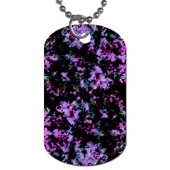 Abstract Intricate Texture Print Dog Tag (one Side) by dflcprintsclothing