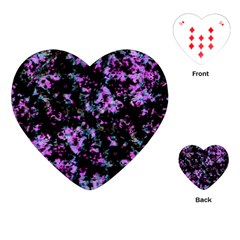 Abstract Intricate Texture Print Playing Cards Single Design (heart) by dflcprintsclothing