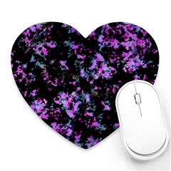 Abstract Intricate Texture Print Heart Mousepads by dflcprintsclothing