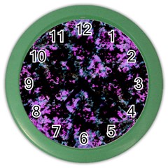 Abstract Intricate Texture Print Color Wall Clock by dflcprintsclothing