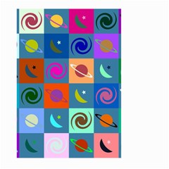 Space pattern Multicolour Large Garden Flag (Two Sides)