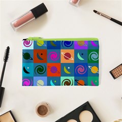 Space pattern Multicolour Cosmetic Bag (XS)