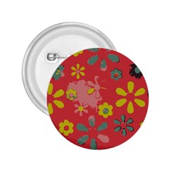 Aiflowers pattern 2.25  Buttons