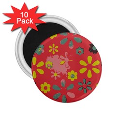 Aiflowers pattern 2.25  Magnets (10 pack) 