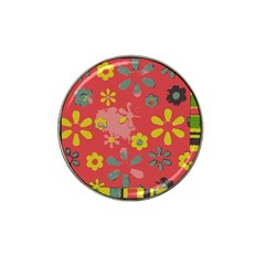 Aiflowers pattern Hat Clip Ball Marker (4 pack)