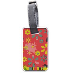 Aiflowers pattern Luggage Tag (one side)