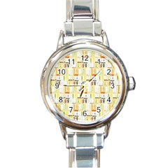 Abstract pattern Round Italian Charm Watch