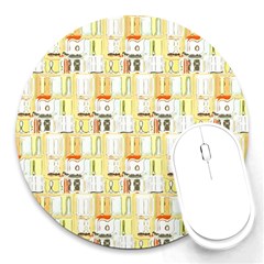 Abstract pattern Round Mousepads