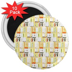 Abstract pattern 3  Magnets (10 pack) 