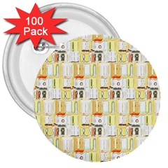 Abstract pattern 3  Buttons (100 pack) 