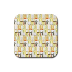 Abstract pattern Rubber Coaster (Square) 