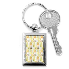 Abstract pattern Key Chain (Rectangle)